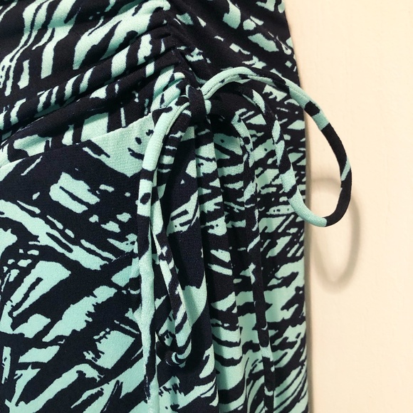 Kasper Dress Green/Black Abstract print.  Size: 8 - Picture 5 of 11
